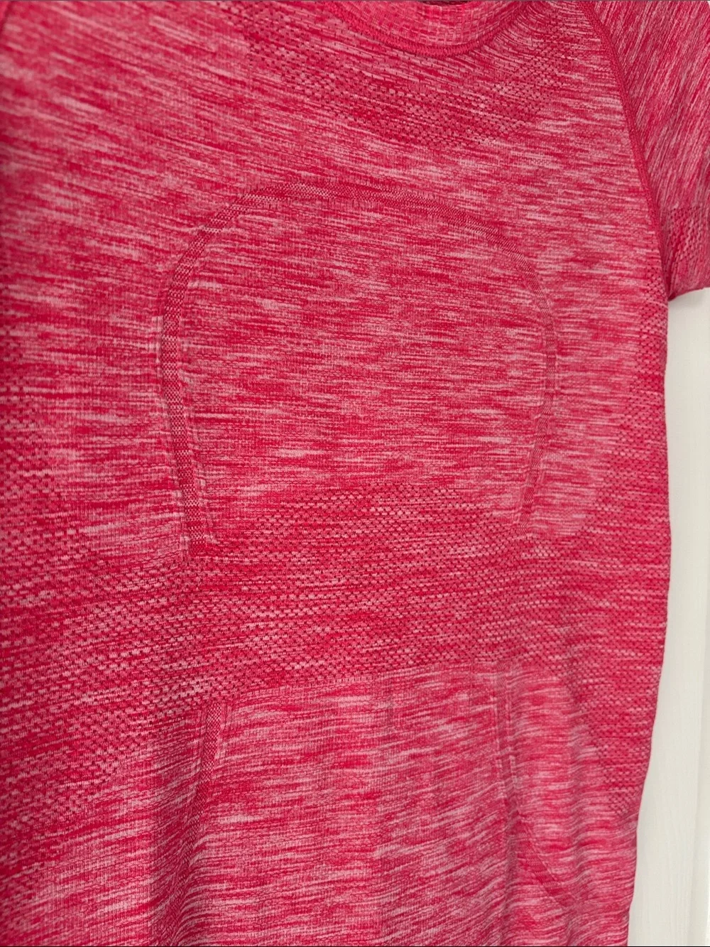 Lululemon Boom Juice Heathered Red/Pinkish Short Sleeve Swiftly T-Shirt Top
